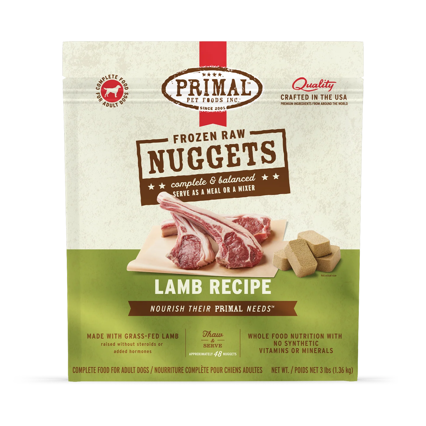 Primal Raw Frozen Lamb Formula
