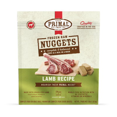 Primal Raw Frozen Lamb Formula