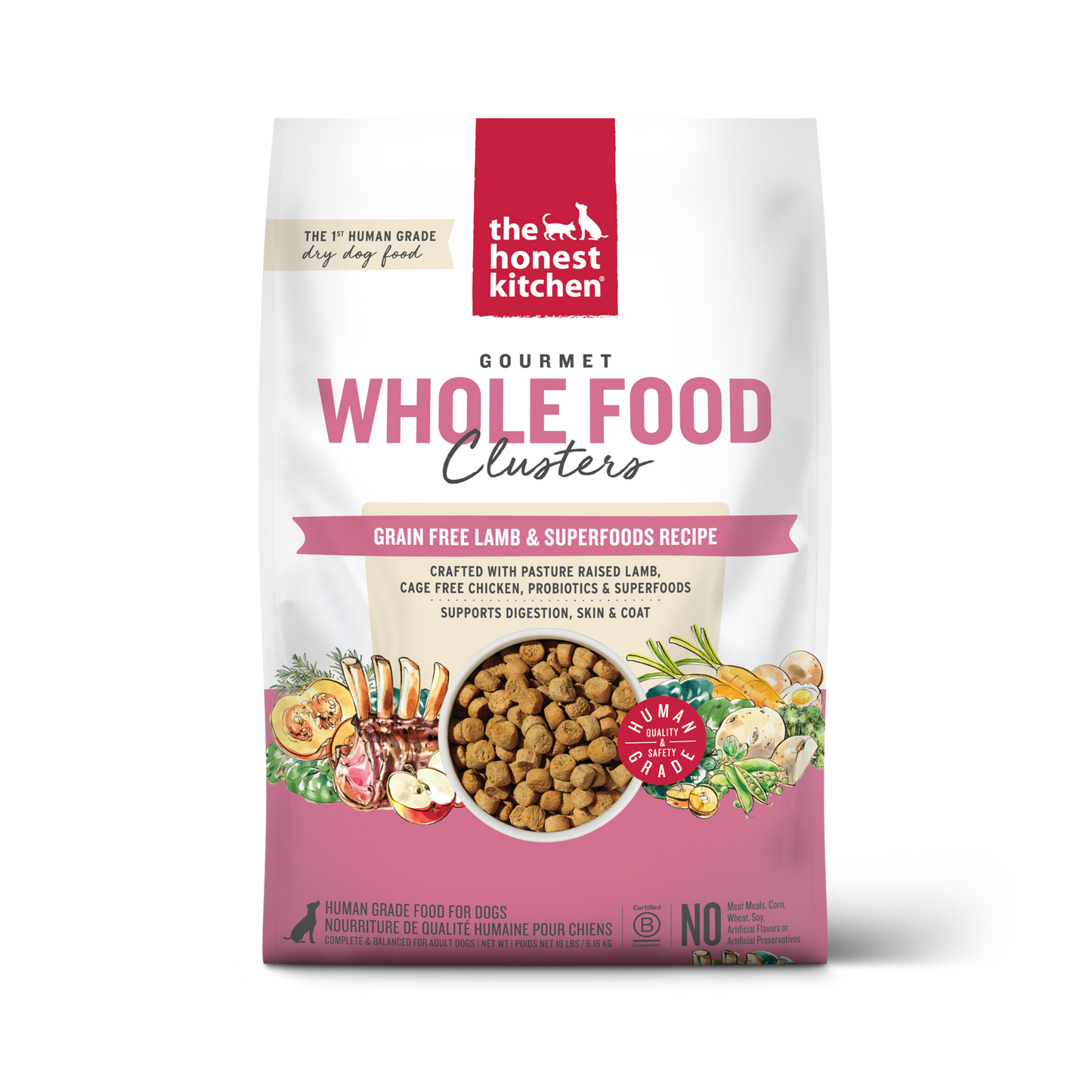 Honest Kitchen Clusters Grain Free Lamb