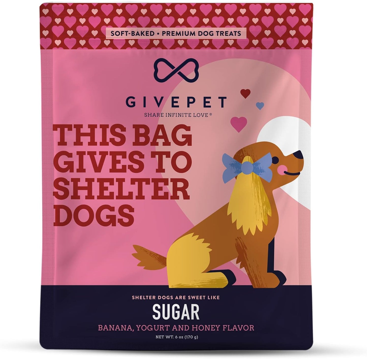 Givepet Sugar Banana, Yogurt & Honey 6 oz