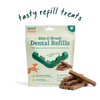 Woof Pet Bite n' Brush Dental Refills Beef