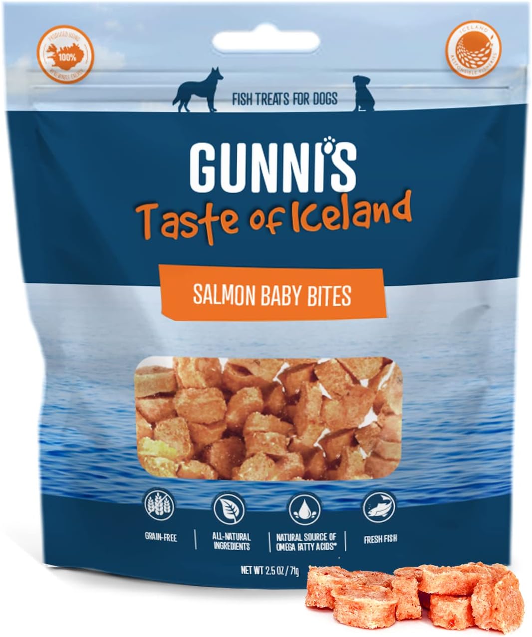 Gunni's Baby Bites Salmon Treat  2.5 oz