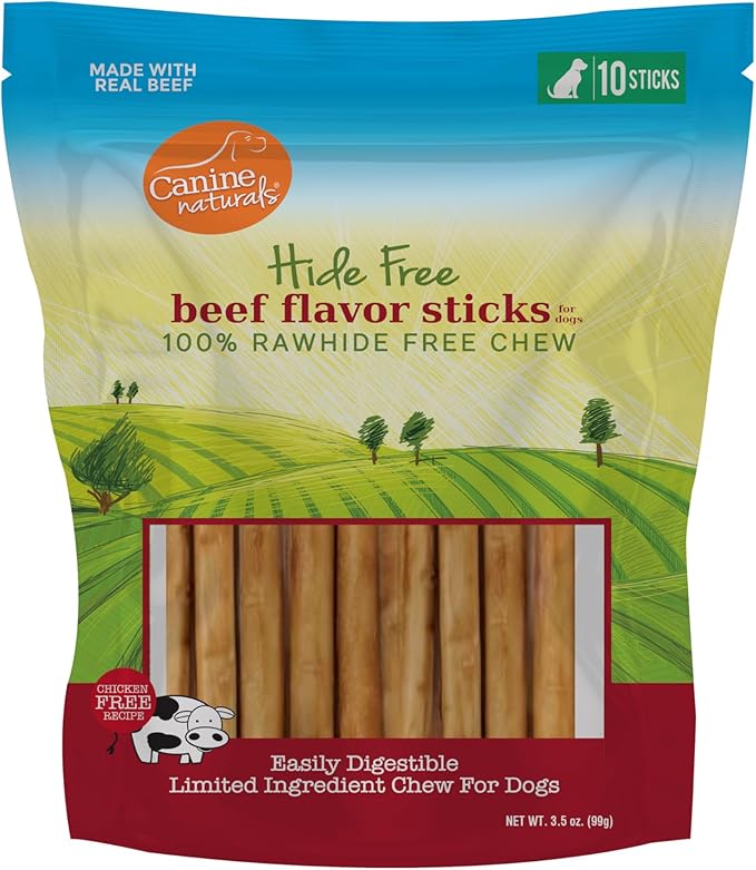 Canine Naturals Hide Free Beef Stick Chews