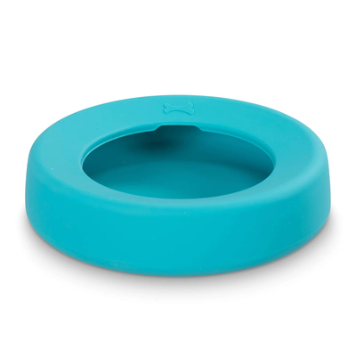 Messy Mutts Non-Spill Travel Bowl Blue