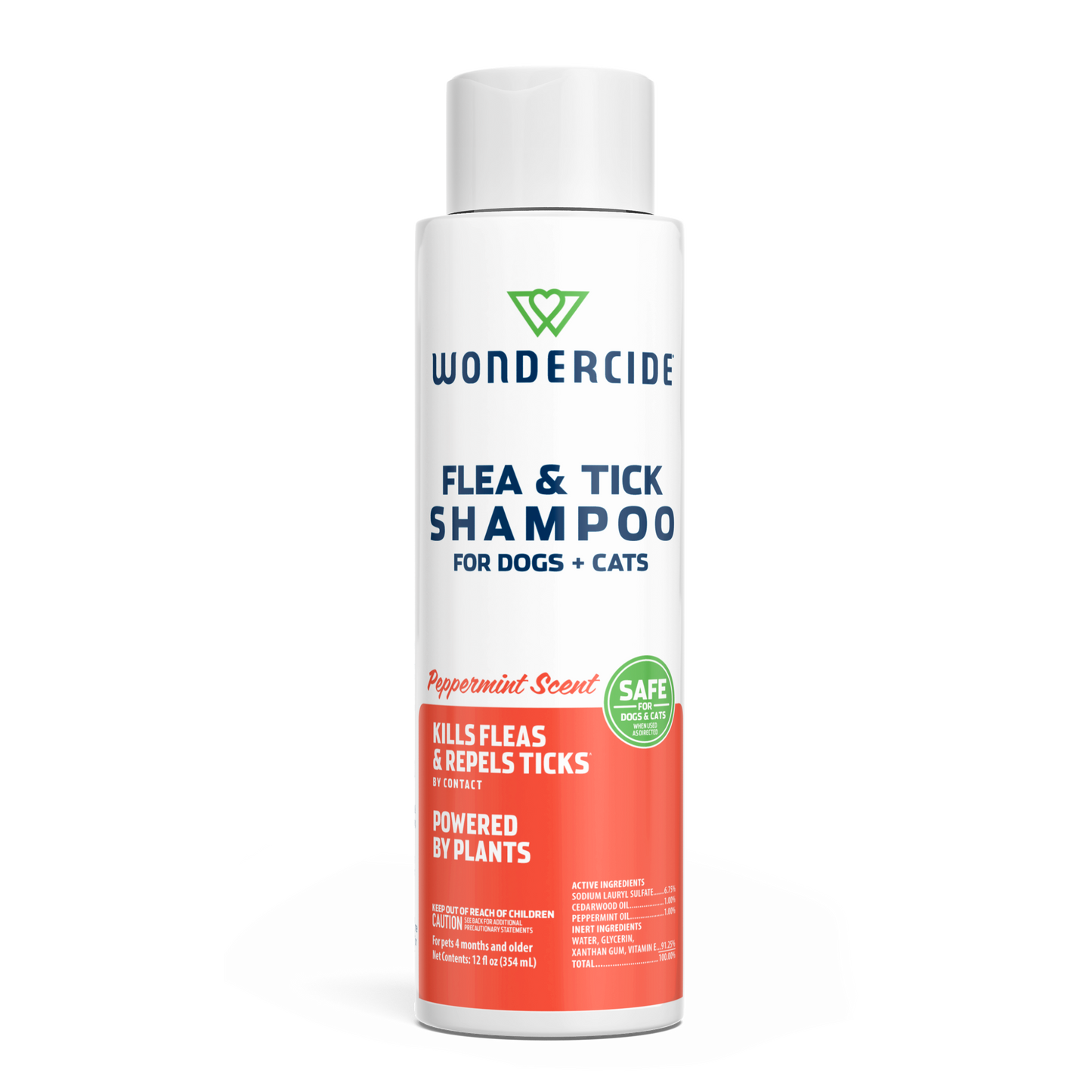 Wondercide Flea & Tick Peppermint Shampoo 12 oz