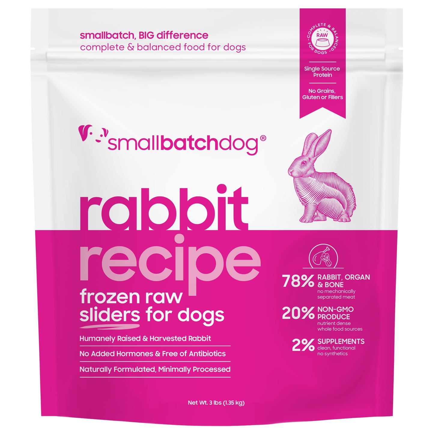 Small Batch Raw Frozen Rabbit Batch