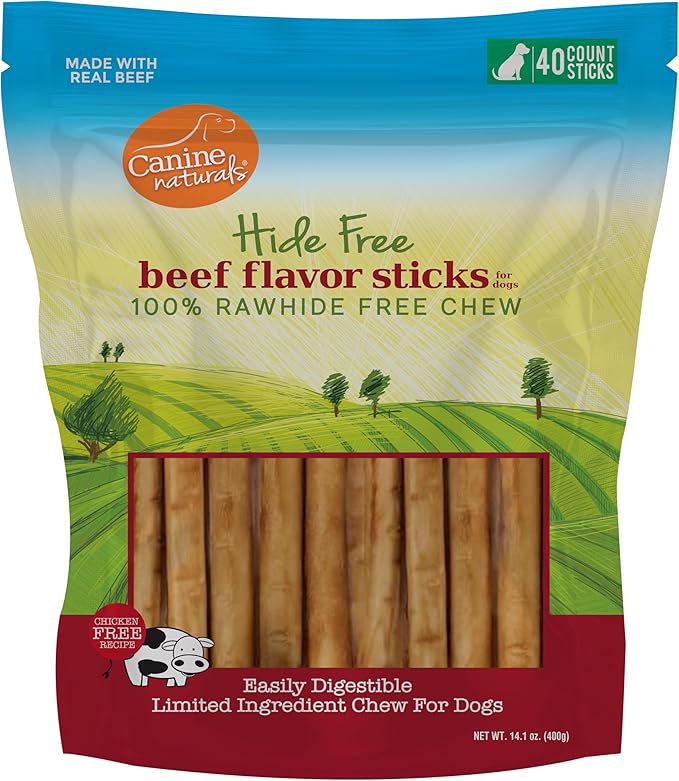 Canine Naturals Hide Free Beef Stick Chews