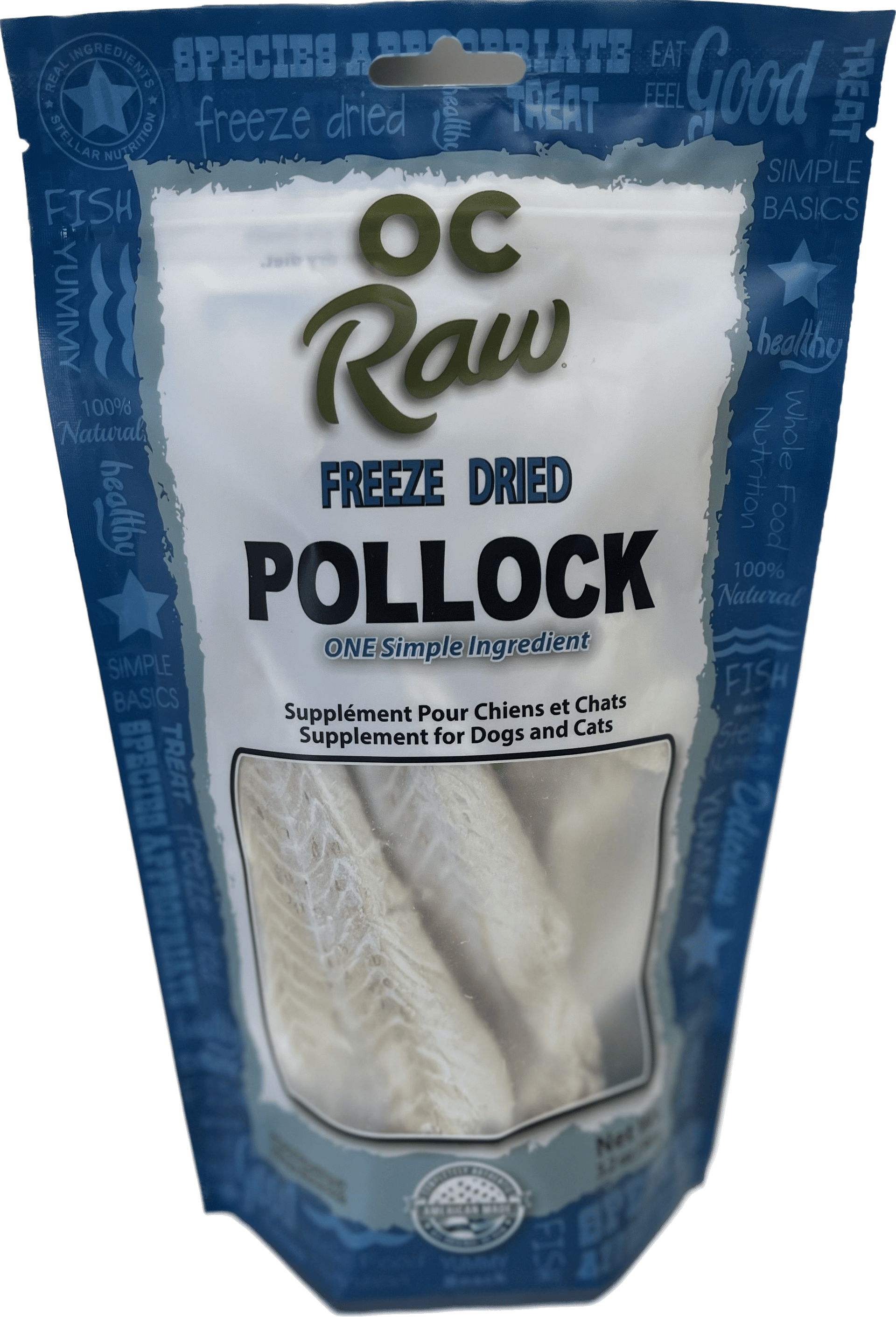 OC Raw Freeze Dried Pollock 3.2 oz. – Healthy Pet Austin