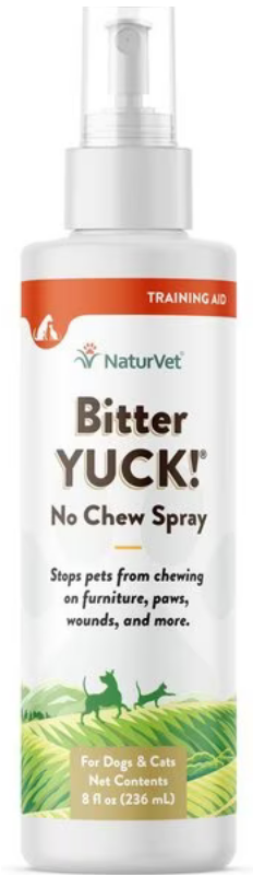 NaturVet Bitter Yuck No Chew Spray 8 oz.