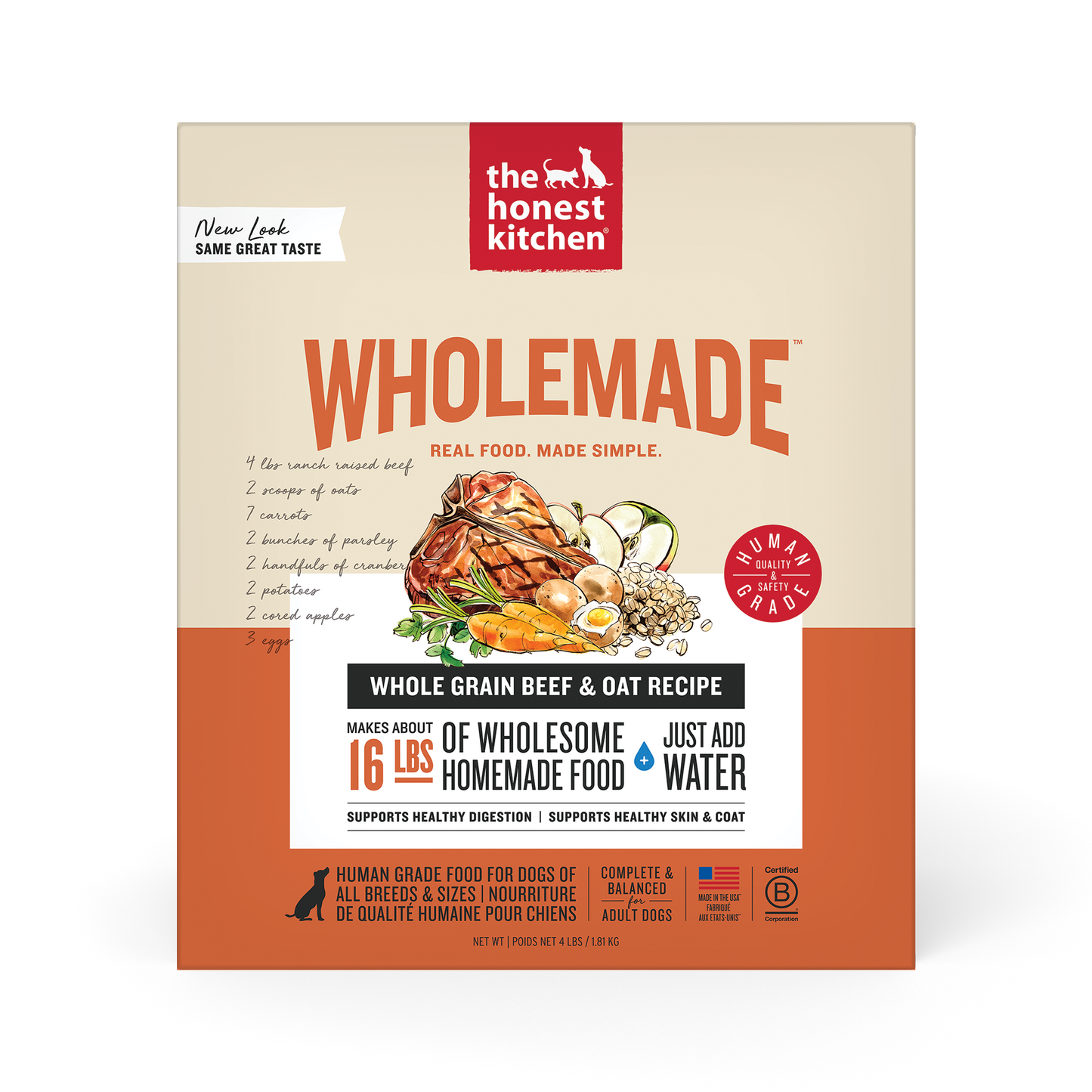 Honest Kitchen Whole Grain Beef Recipe