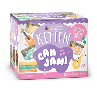 Weruva Kitten Can Jam! Variety Pack 3 oz 12 Pack