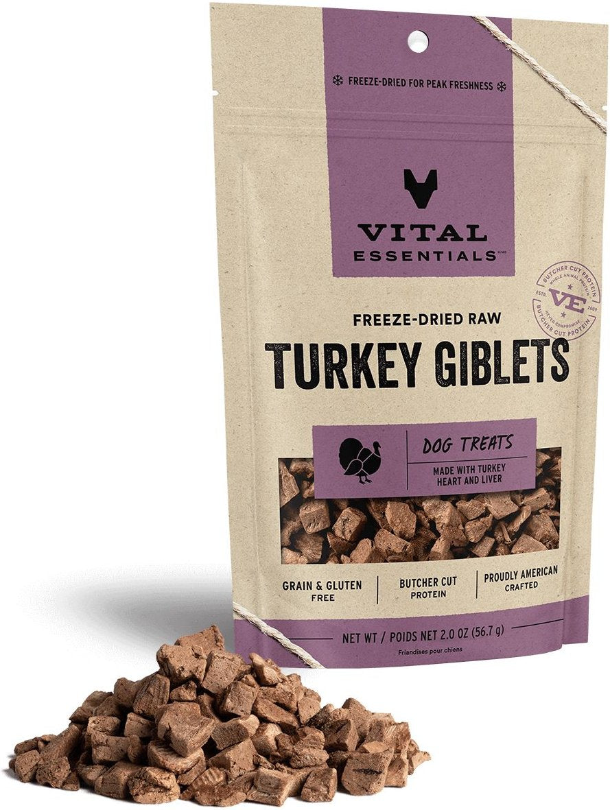 Vital Essentials Freeze Dried Turkey Giblets 2 oz.