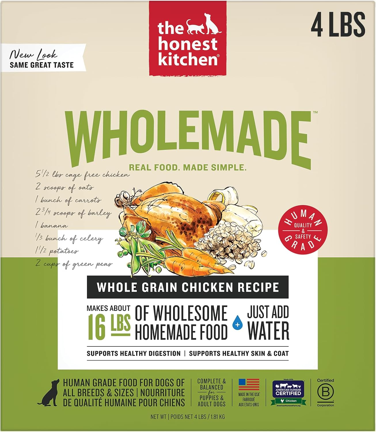 Honest Kitchen Whole Grain Chicken Recipe