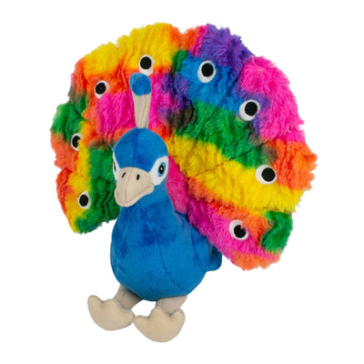 Tall Tails Plush Peacock Squeaker Toy 9"