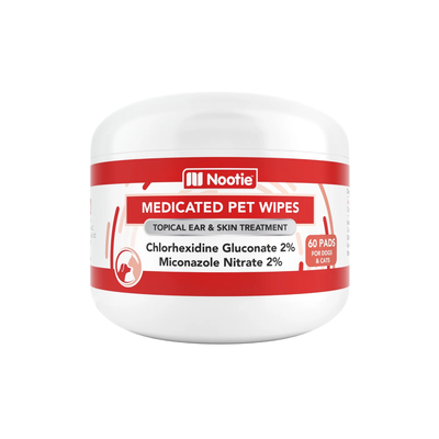 Nooties Dermatology Medicated Pet Wipes 60 ct