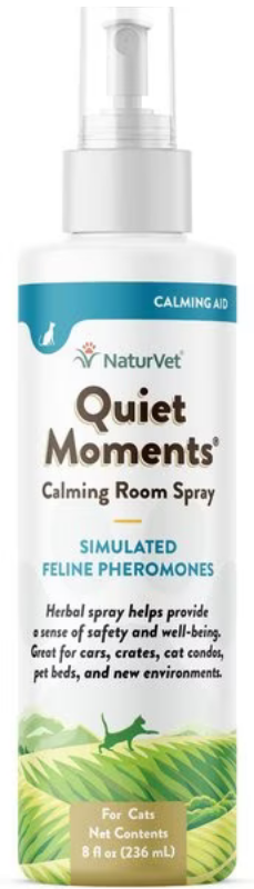 NaturVet Quiet Moments Cat Calming Spray 8oz.