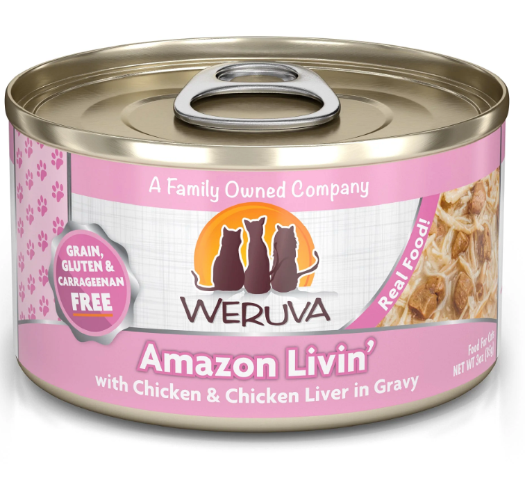 Weruva Cat Grain-Free Amazon Livin' with Chicken & Chicken Liver in Gravy