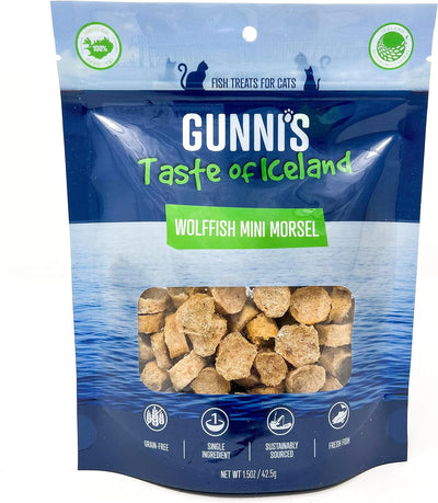 Gunni's Wolffish Mini Morsels Cat Treats 1.5 oz