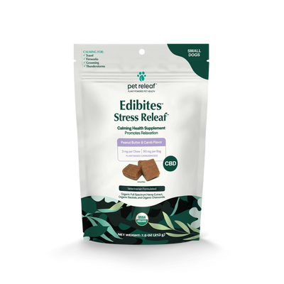 Pet Releaf Stress Releaf Edibites Peanut Butter & Carob