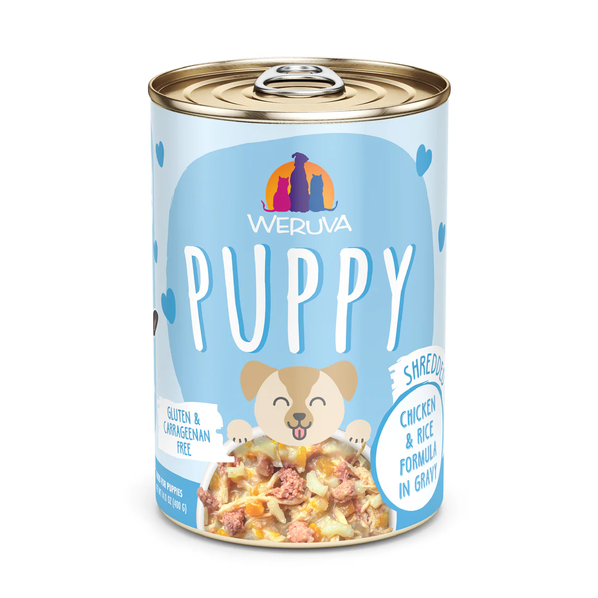 Weruva Puppy Shredded Chicken & Rice in Gravy