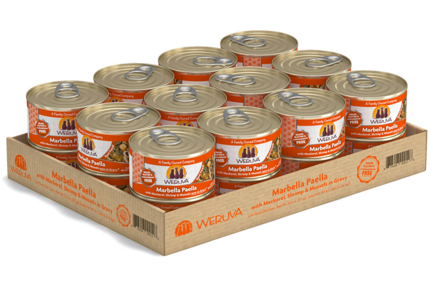 Weruva Cat Classic Grain-Free Marbella Paella with Mackerel, Shrimp & Mussels