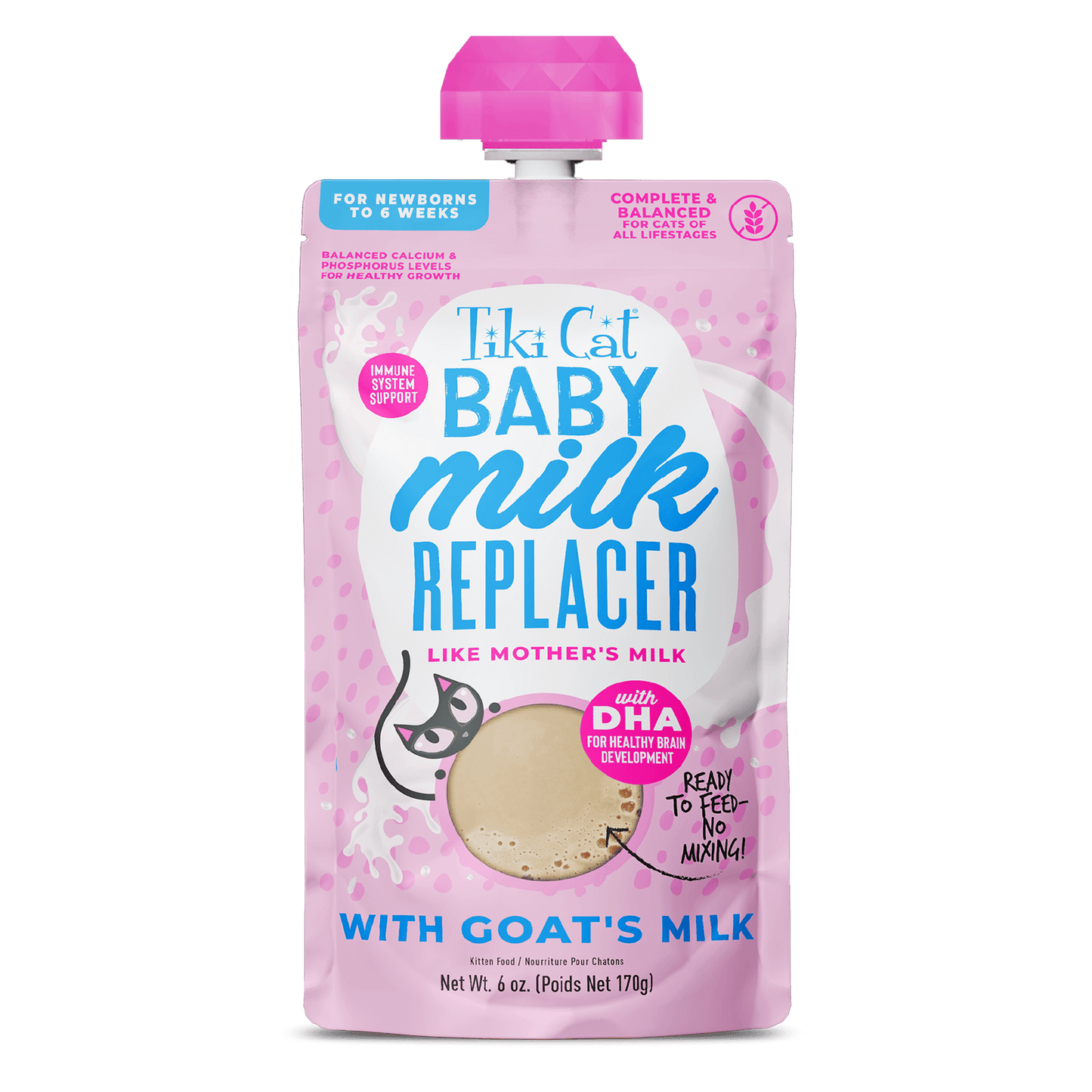 Tiki Cat Baby Milk Replacer With Goat Milk
