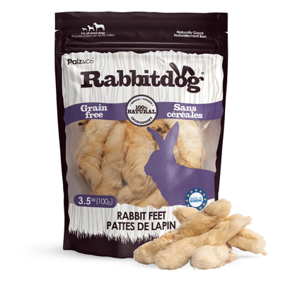 Palz & Co RabbitDog Furry Rabbit Feet 3.5 oz
