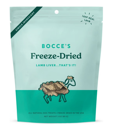Bocce's Freeze Dried Lamb Liver 3 oz