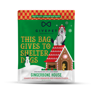 Givepet Gingerbone House PB, Cinnamon & Ginger 6 oz