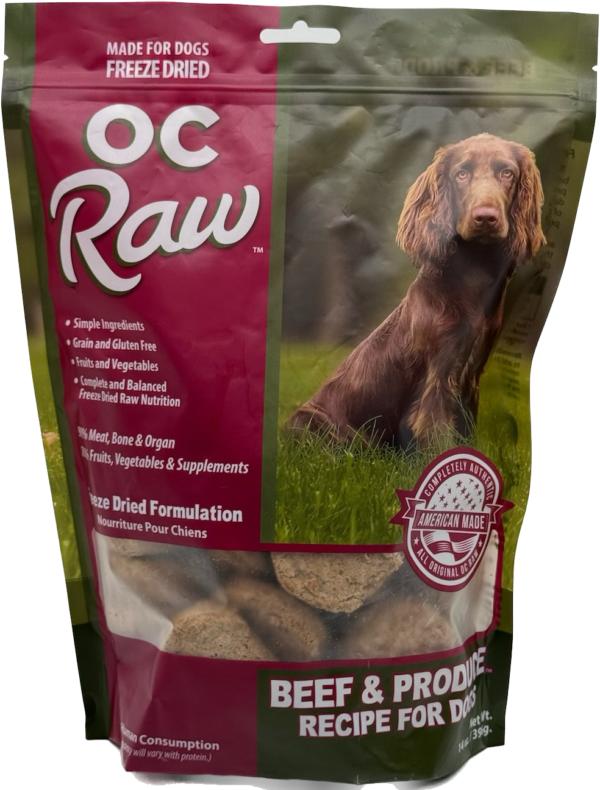 OC Raw Freeze Dried Beef & Produce Sliders 14 oz.