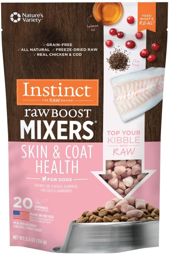 Instinct Raw Boost Mixers Skin & Coat 5.5 oz