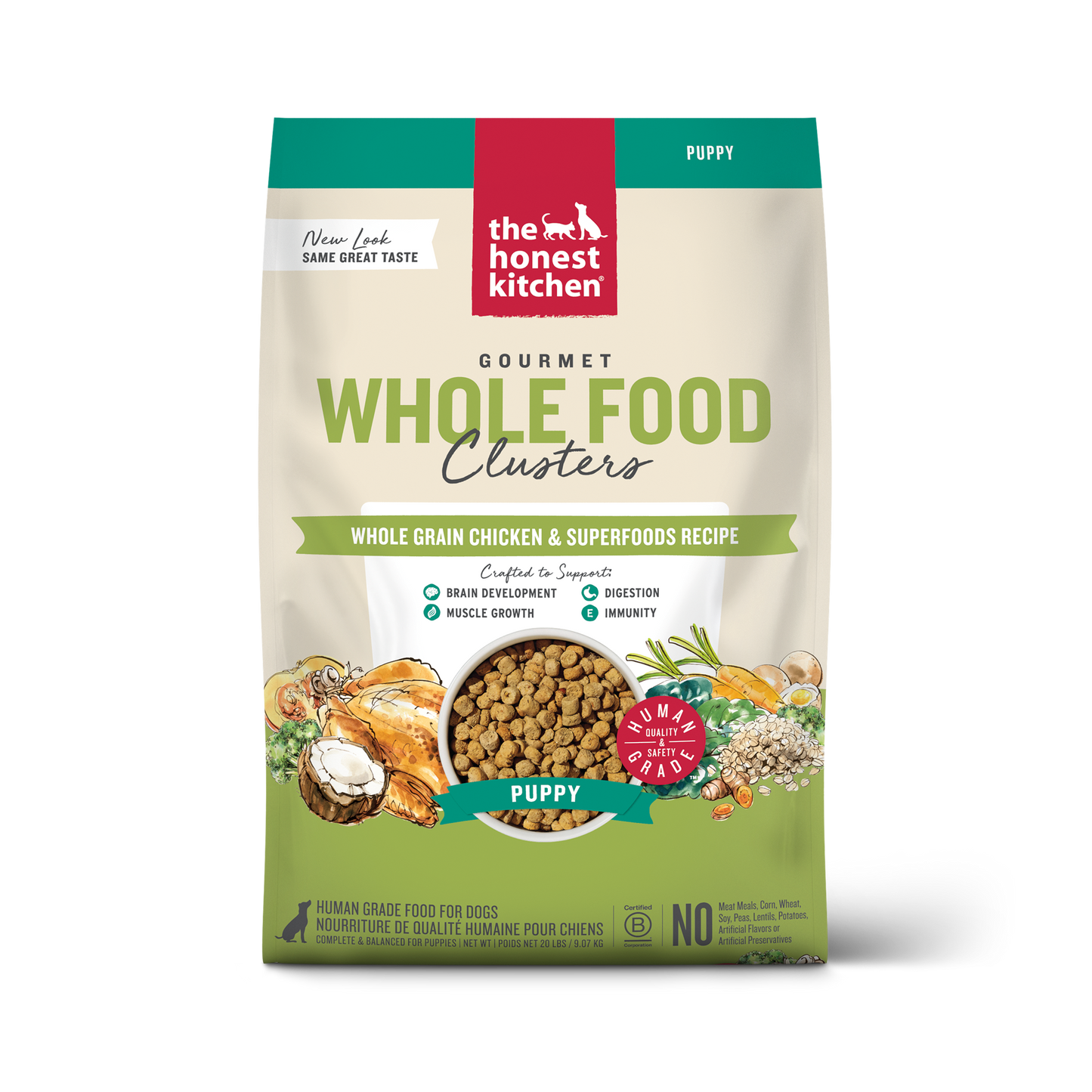 Honest Kitchen Whole Grain Clusters Chicken & Oats Puppy
