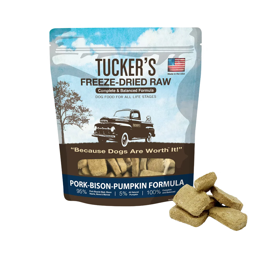 Tucker's Freeze Dried Pork, Bison & Pumpkin 14 oz