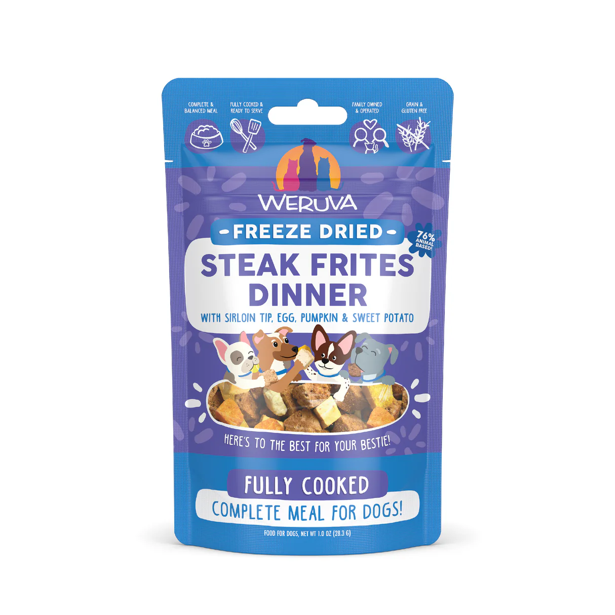 Weruva Freeze Dried Steak Frites Dinner