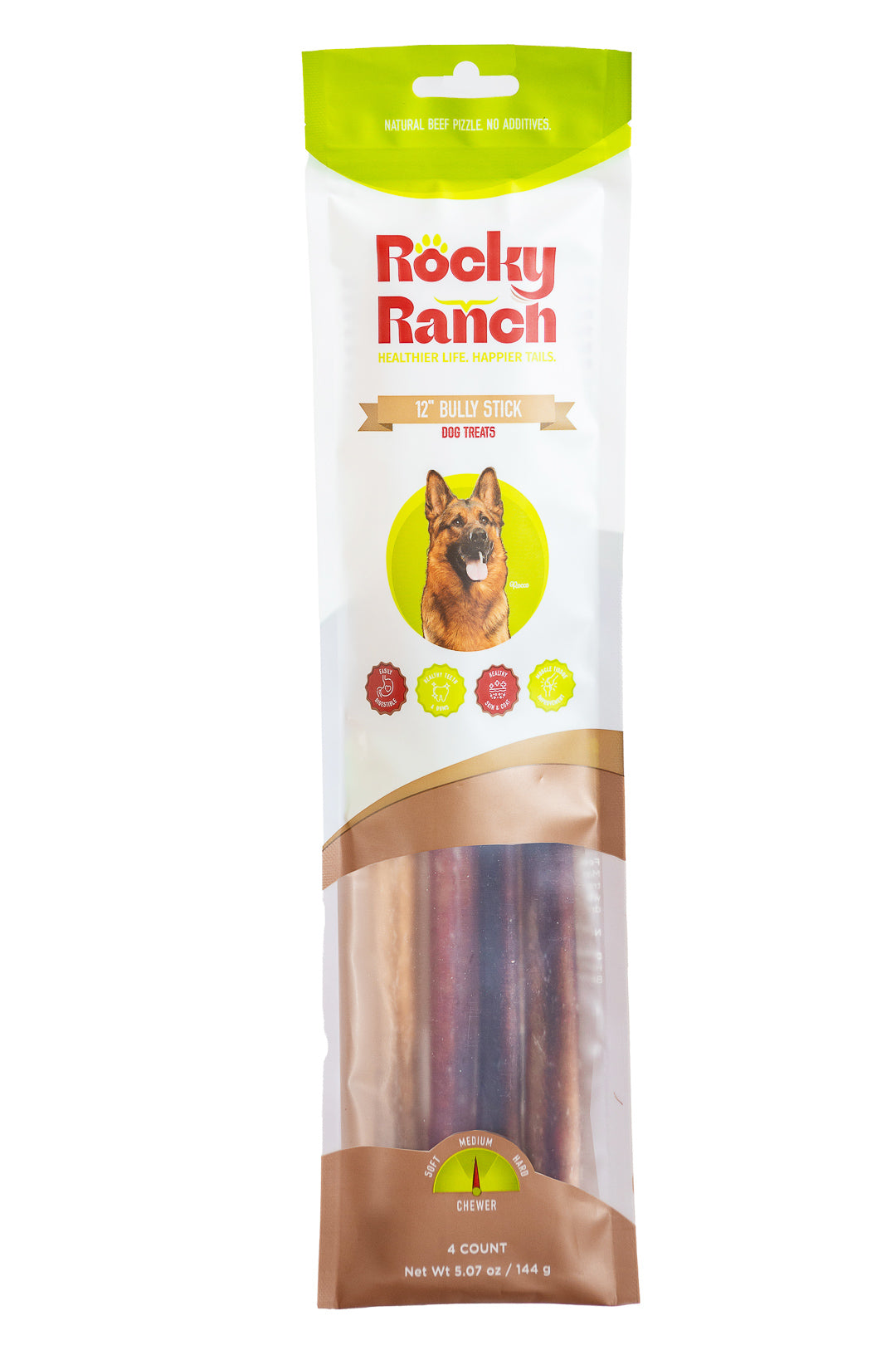 Rocky Ranch Bully Sticks 12" 4 Pack