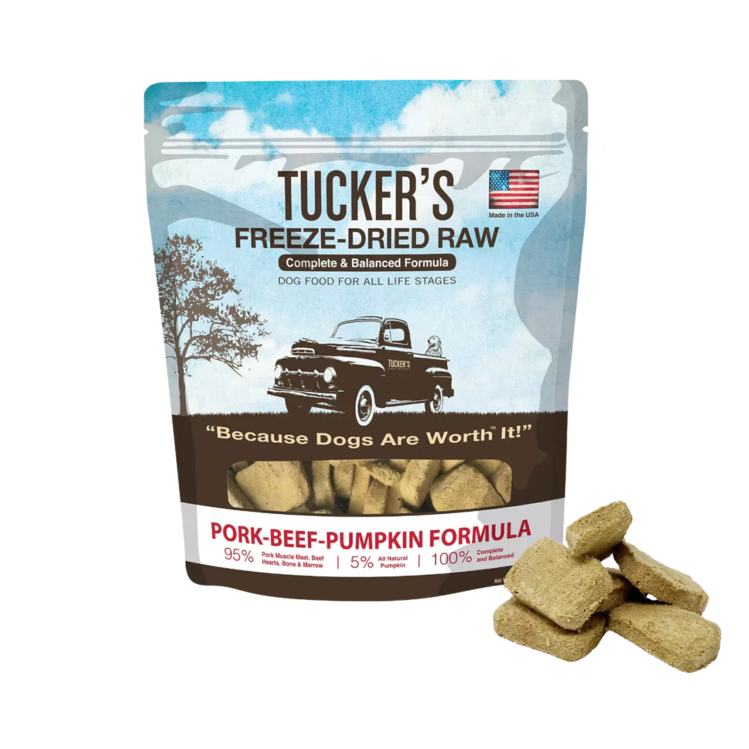 Tucker's Freeze Dried Pork, Beef & Pumpkin 14 oz