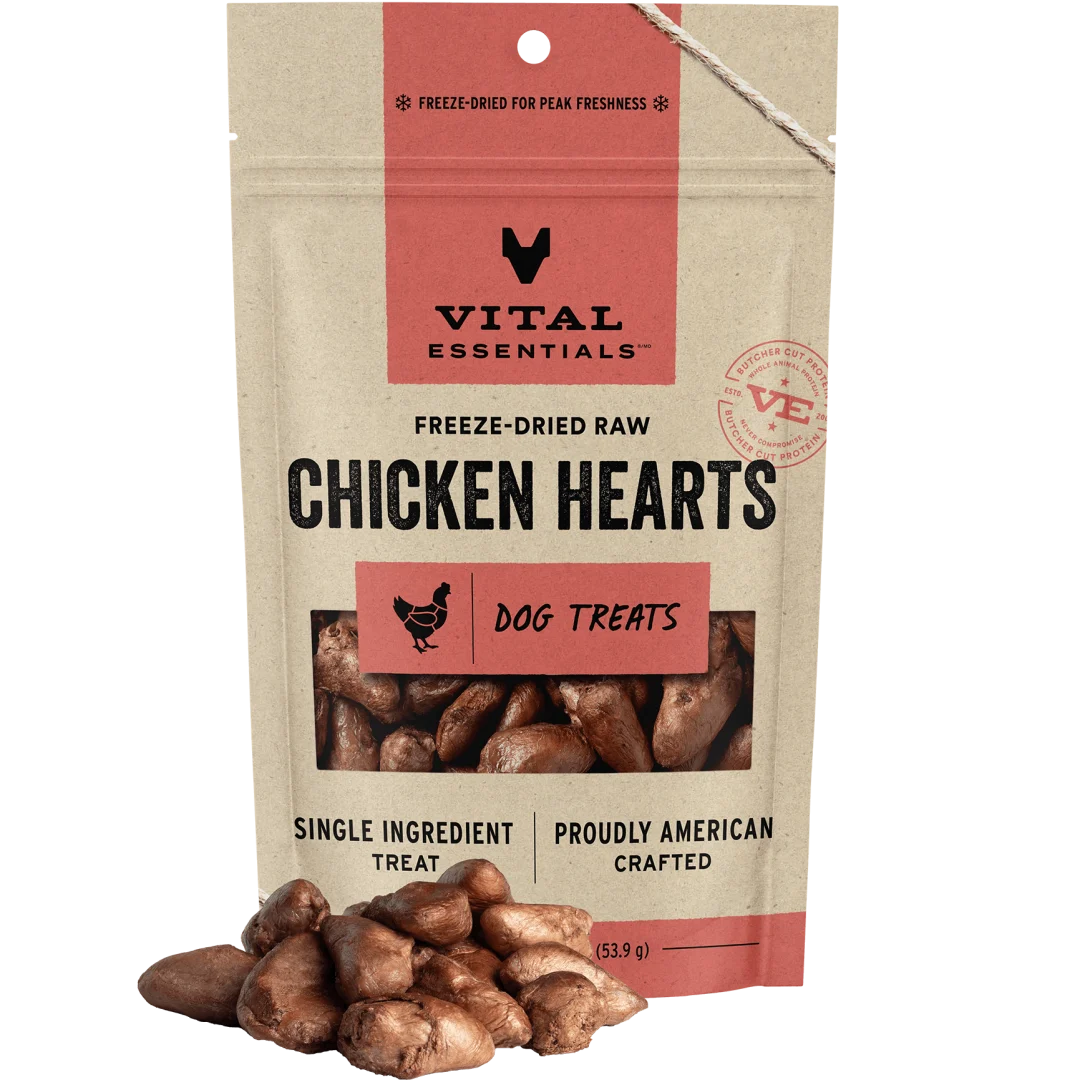 Vital Essentials Freeze Dried Chicken Hearts