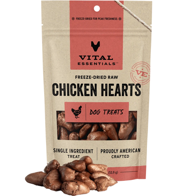 Vital Essentials Freeze Dried Chicken Hearts