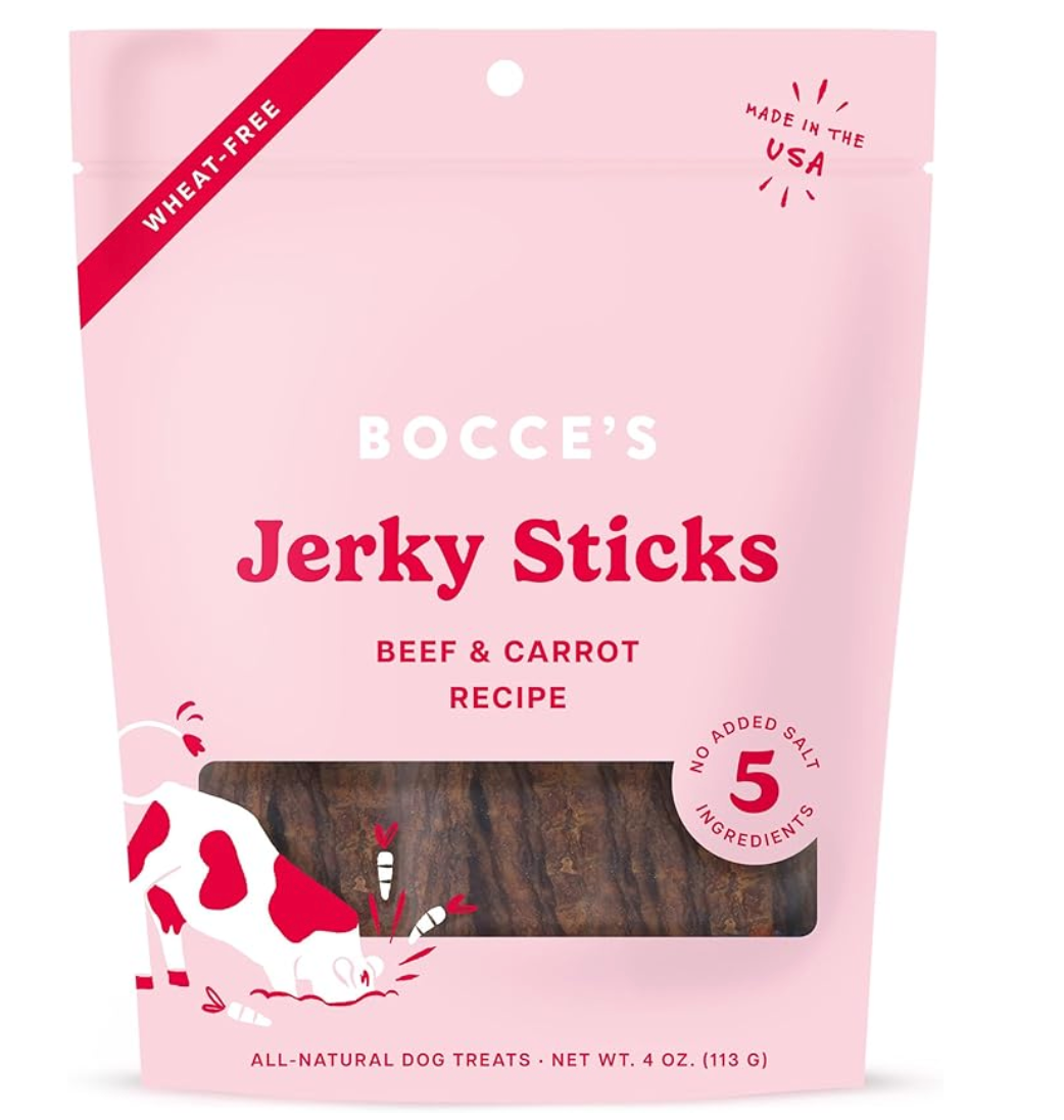 Bocce's Jerky Sticks Beef & Carrot 4 oz.