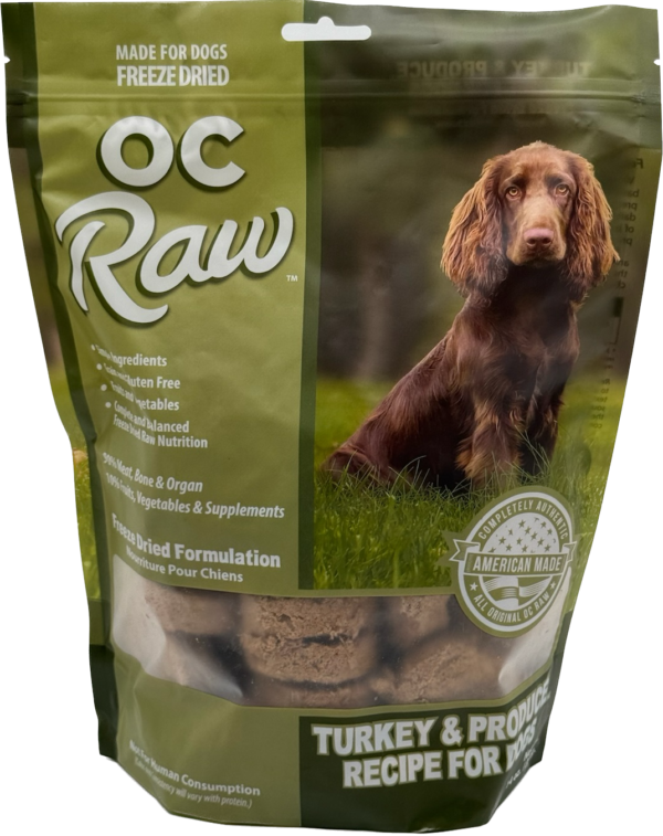 OC Raw Freeze Dried Turkey & Produce Sliders 14 oz.