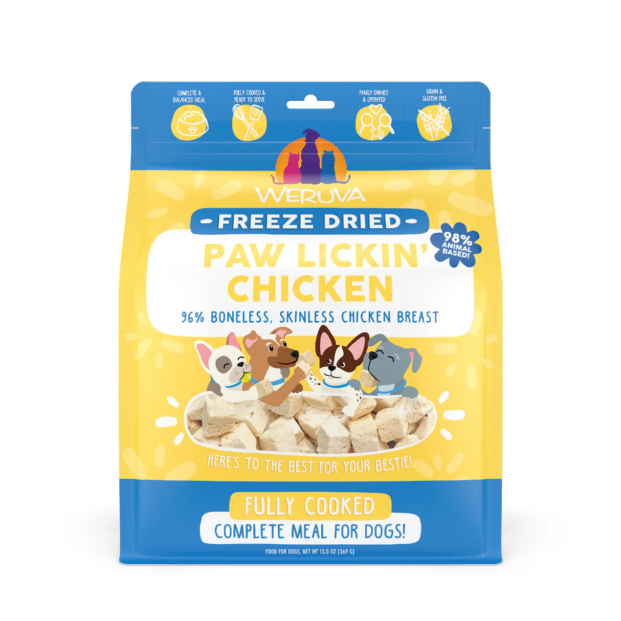 Weruva Freeze Dried Paw Lickin Chicken Dinner