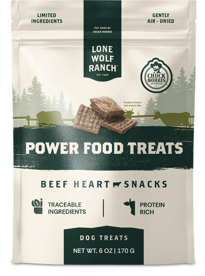 Lone Wolf Ranch Air Dried Power Food Beef Heart 6 oz