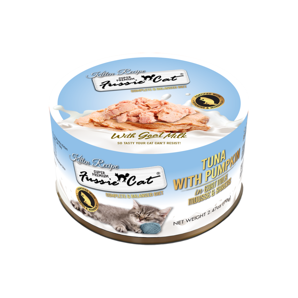 Fussie Cat Premium Tuna With Pumpkin in Goats Milk for Kitten