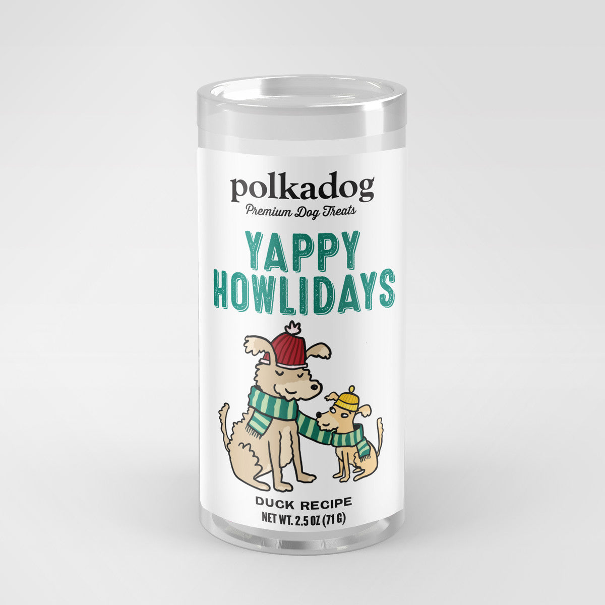 PolkaDog Yappy Howlidays Duck Mini Tube 2.5 oz