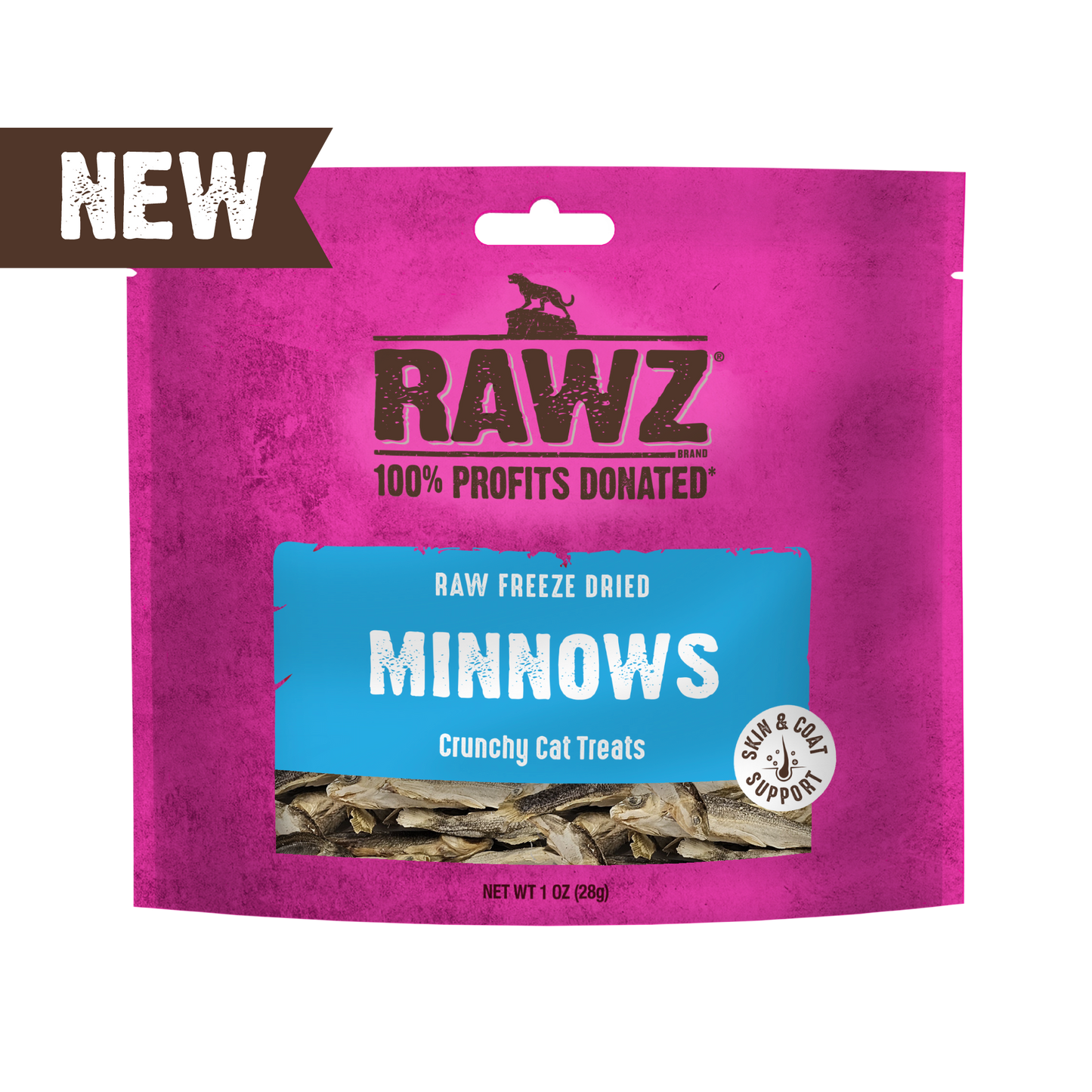 Rawz Minnows Freeze Dried Cat 1 oz