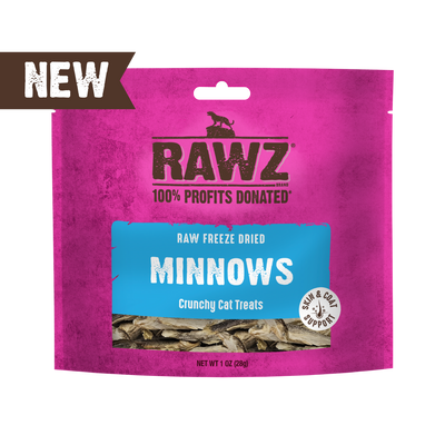 Rawz Minnows Freeze Dried Cat 1 oz
