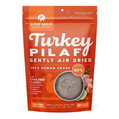 A Pup Above Air Dried Turkey Pilaf