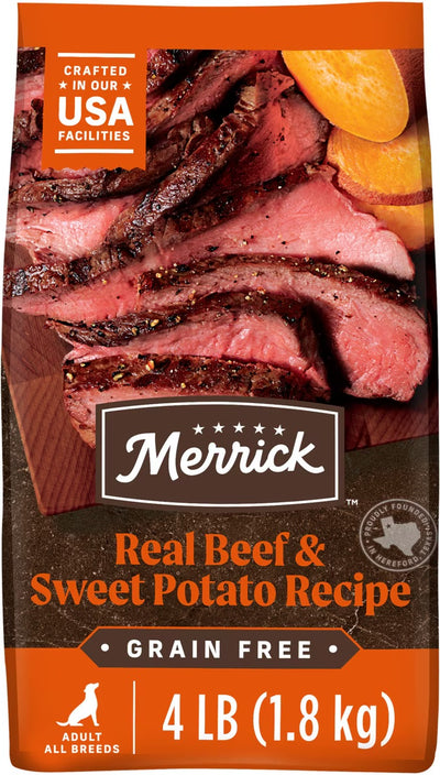 Merrick Grain-Free Real Texas Beef & Sweet Potato Recipe