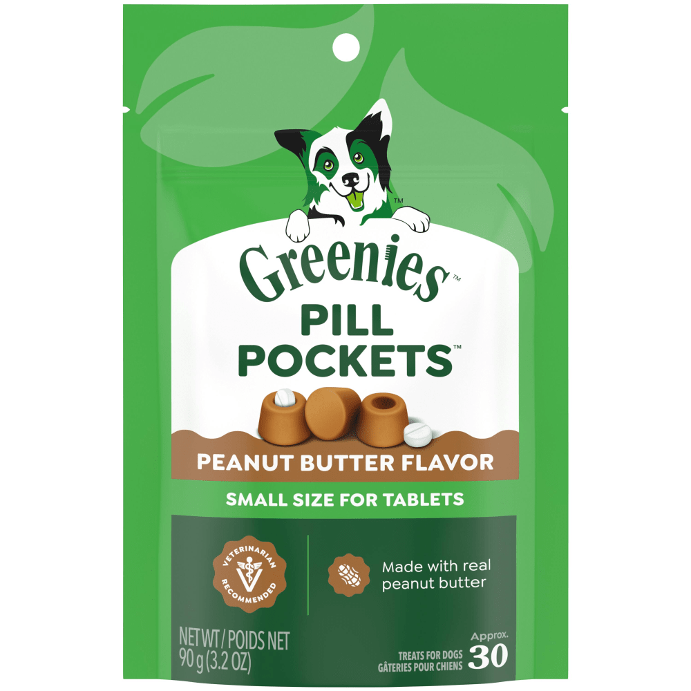 Greenies Pill Pockets Tablets Peanut Butter 3.2oz.  (30 ct.)