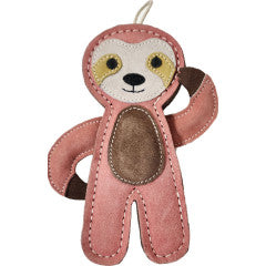 Advanced Pet Product Tuff Toy Leather & Wool Sloth